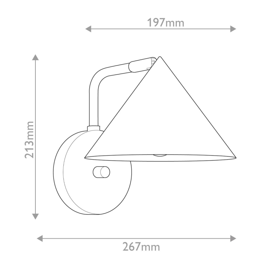 Alora Mood - Sienas gaismeklis REMYCK 1xE27/60W/230V melns