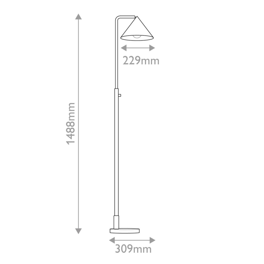 Alora Mood - Grīdas lampa REMYCK 1xE27/60W/230V zelta