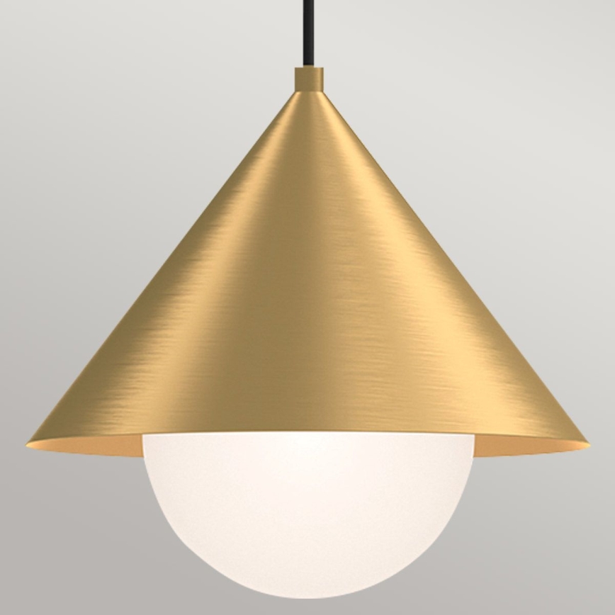 Alora Mood - pakaramā lustra uz kabeļa REMYCK 1xE27/60W/230V Ø 34,3 cm zeltaina