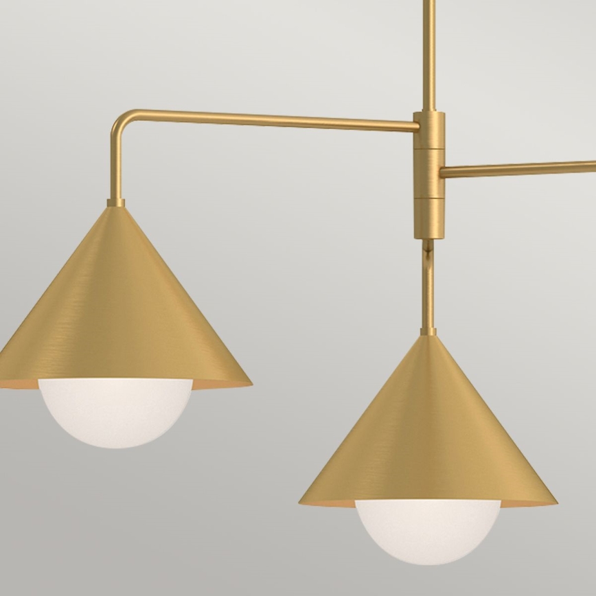 Alora Mood - Lustra uz stieņa REMYCK 3xE27/60W/230V zelta