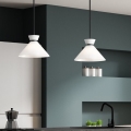 Alora Mood - griestu lampa ar stieni HALSTON 1xE27/60W/230V, melna