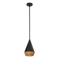 Alora Mood - griestu lampa uz kāta DAPHNE 1xE27/60W/230V Ø 18,1 cm melna/brūna
