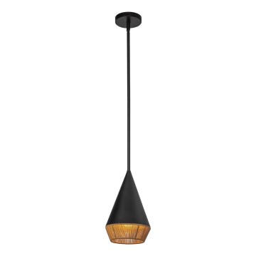 Alora Mood - griestu lampa uz kāta DAPHNE 1xE27/60W/230V Ø 18,1 cm melna/brūna