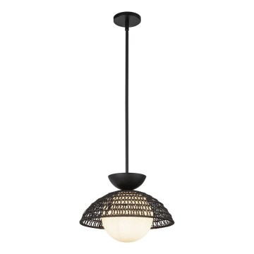 Alora Mood - lustra ar stieni PERTH 1xE27/60W/230V Ø 37,5 cm melna