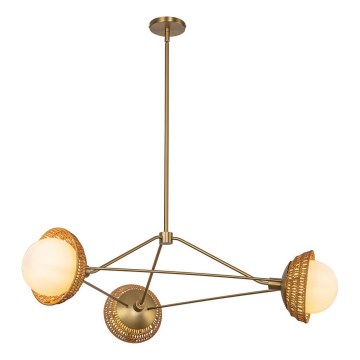 Alora Mood - Lustra ar stieni PERTH 3xE14/40W/230V zeltaina