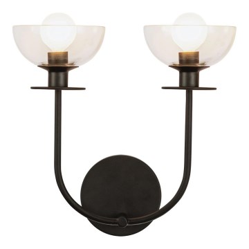 Alora Mood - sienas gaismeklis SYLVIA 2xE14/40W/230V melns