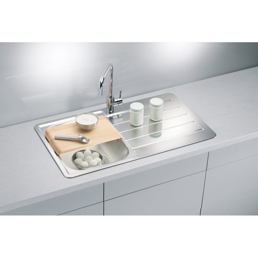 ALVEUS 1065560 - Virtuves izlietne LINE 86x50 cm matēts tērauds/satīna
