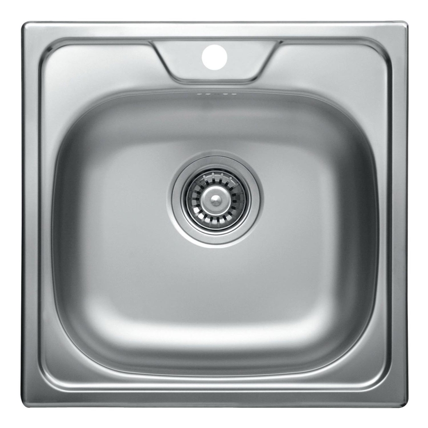 ALVEUS 1074634 - Virtuves izlietne ALLUX 48x48 cm matēts tērauds/satīna