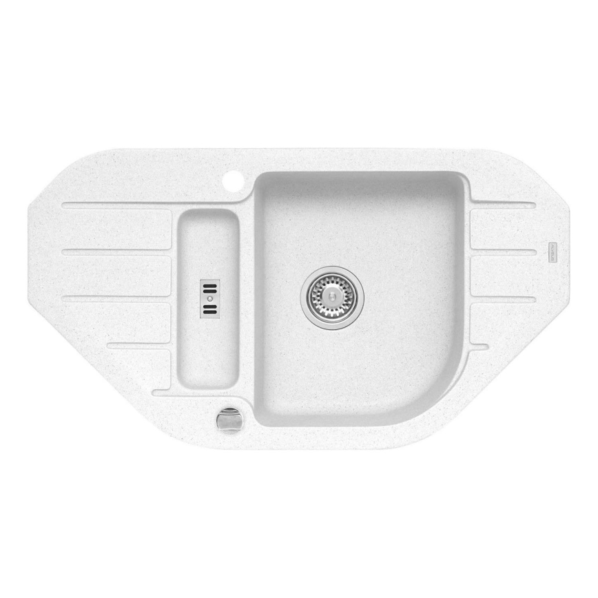 ALVEUS 1100889 - Virtuves izlietne NIAGARA 90x50 cm granīts/balta