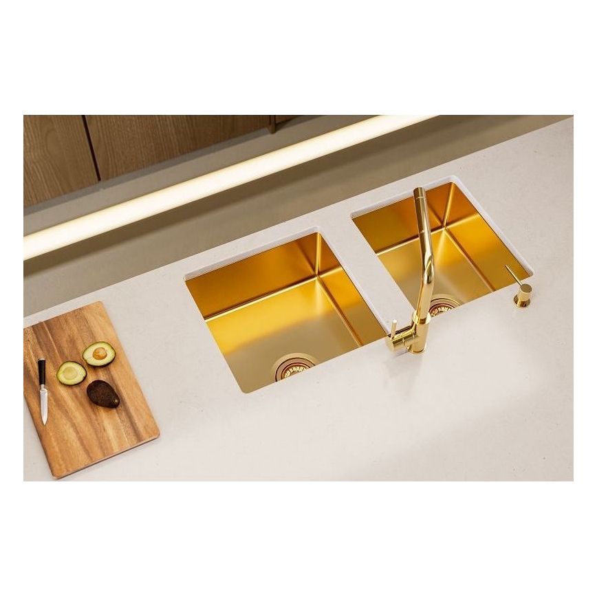 ALVEUS 1103381 - Virtuves izlietne QUADRIX 45x45 cm monarhijas bronza