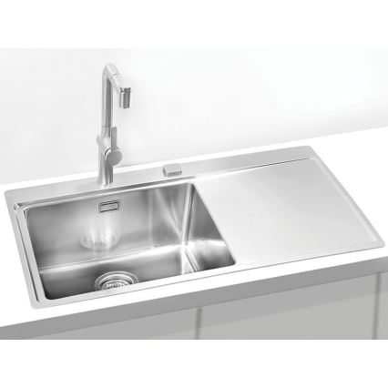 ALVEUS 1103652 - Virtuves izlietne PURE 86x52,5 cm satin, pa kreisi