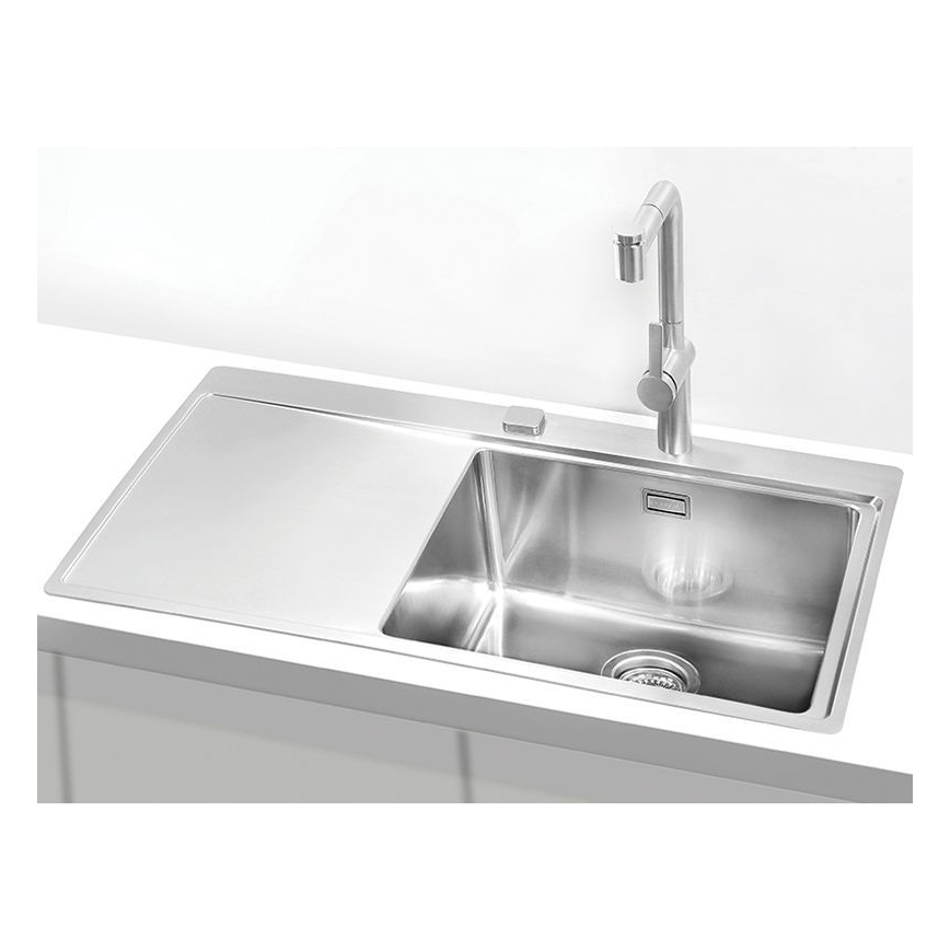 ALVEUS 1103653 - Virtuves izlietne PURE 86x52,5 cm satīna, pa labi
