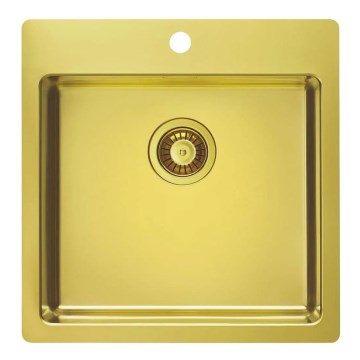 ALVEUS 1106867 - Virtuves izlietne PURE 52,5x51,5 cm monoarhijas zelta