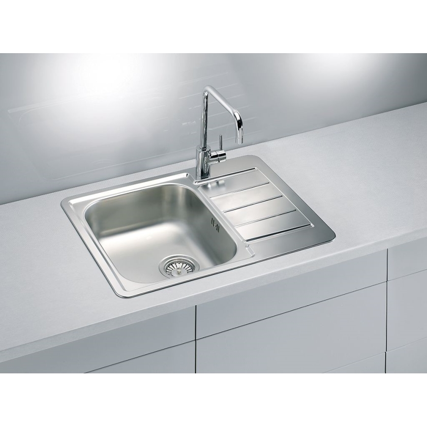 ALVEUS 1125356 - Virtuves izlietne LINE 61,5x50 cm matēts tērauds/satīna