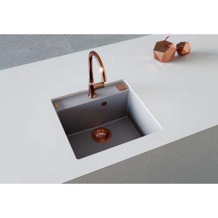 ALVEUS 1128395 - Virtuves izlietne FORMIC 52x51 cm granīts/balta
