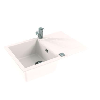 ALVEUS 1132022 - Virtuves izlietne CADIT 79x50 cm granīts/balta