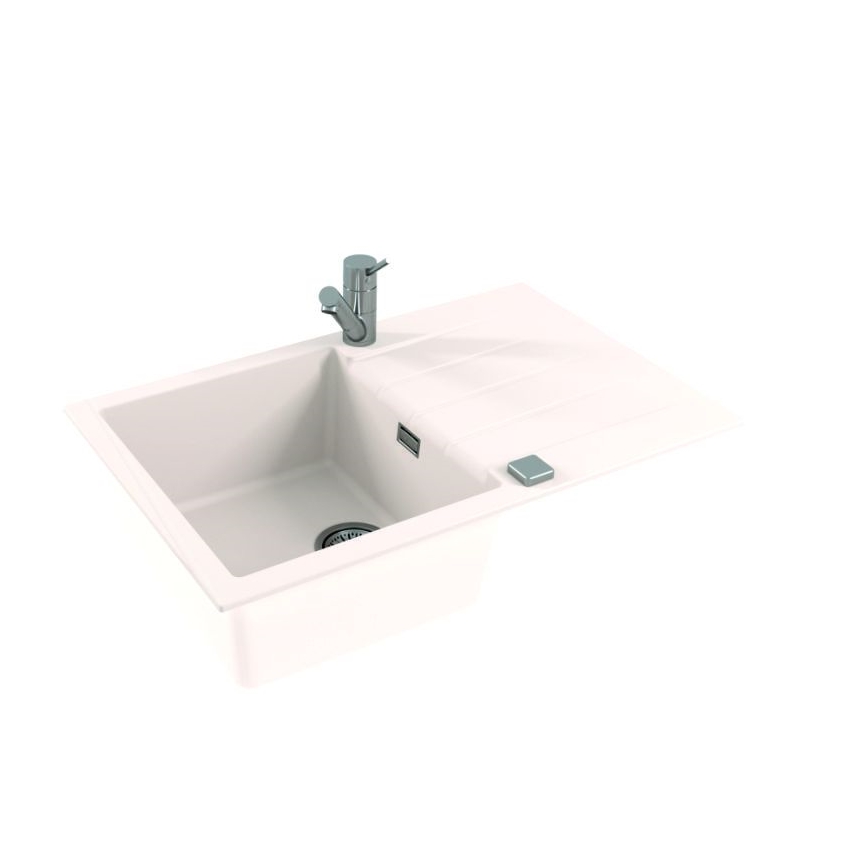 ALVEUS 1132022 - Virtuves izlietne CADIT 79x50 cm granīts/balta