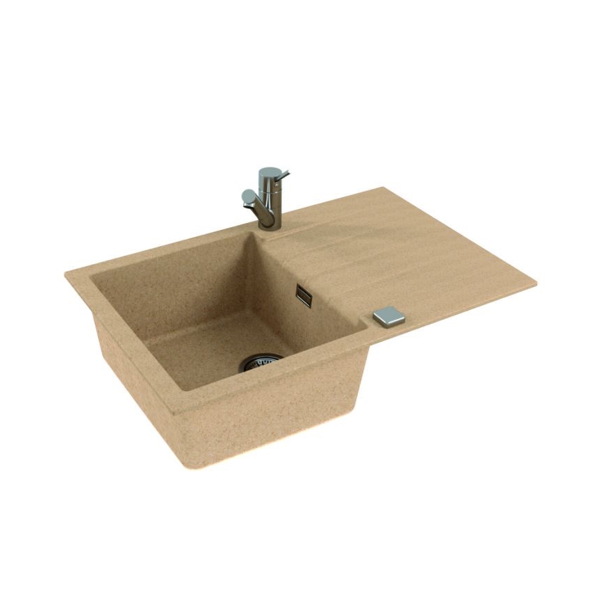 ALVEUS 1132024 - Virtuves izlietne CADIT 79x50 cm granīts/bēša
