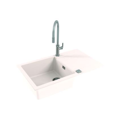 ALVEUS 1132027 - Virtuves izlietne CADIT 86x50 cm granīts/balta