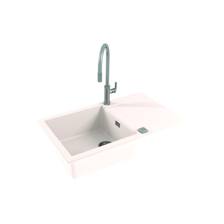 ALVEUS 1132027 - Virtuves izlietne CADIT 86x50 cm granīts/balta