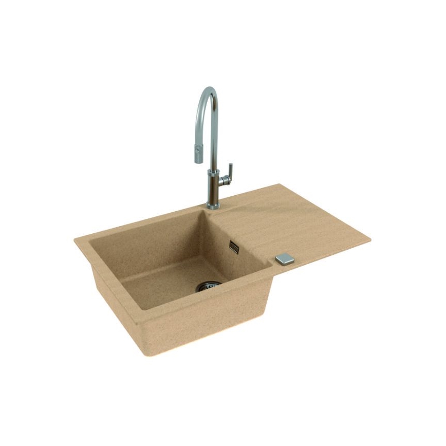 ALVEUS 1132029 - Virtuves izlietne CADIT 86x50 cm granīts/bēša