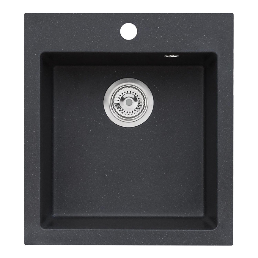 ALVEUS 1133432 - Virtuves izlietne CORTINA 50x45 cm granīts/melna