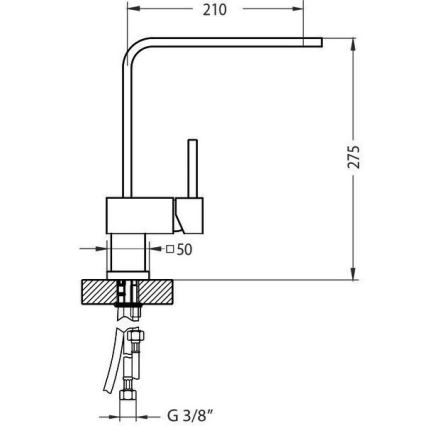ALVEUS 1134826 - Izlietnes jaucējkrāns LAGUNA 28,6 cm spīdīgs hroms