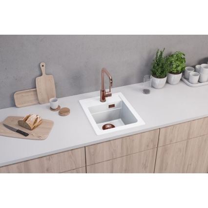 ALVEUS 1139079 - Virtuves izlietne ATROX 50x40 cm granīts/balta