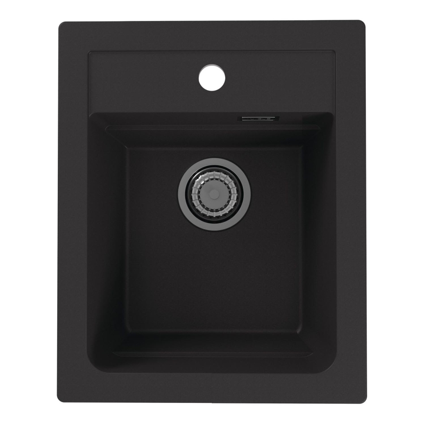 ALVEUS 1139771 - Virtuves izlietne ATROX 50x40 cm granīts/melna