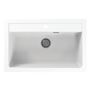 ALVEUS 1140443 - Virtuves izlietne ATROX 79x50 cm granīts/balta