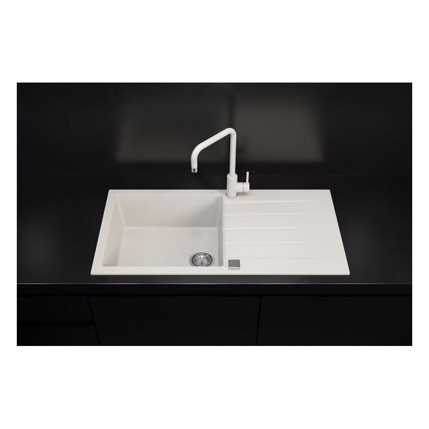 ALVEUS 1140594 - Virtuves izlietne CADIT 100x50 cm granīts/balta