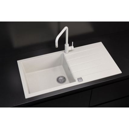 ALVEUS 1140594 - Virtuves izlietne CADIT 100x50 cm granīts/balta