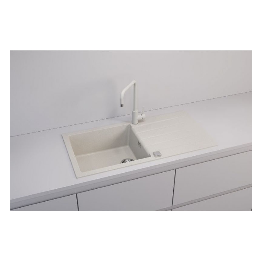ALVEUS 1140594 - Virtuves izlietne CADIT 100x50 cm granīts/balta