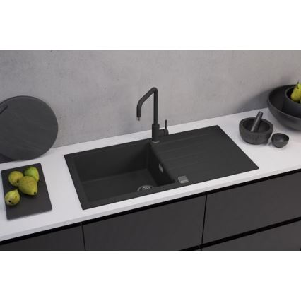 ALVEUS 1140598 - Virtuves izlietne CADIT 100x50 cm granīts/melna
