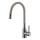 ALVEUS 1144429 - Izlietnes krāns ar lokanu statīvu MINTAS 34 cm misiņš/matēts tērauds/bēša