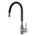 ALVEUS 1144432 - Izlietnes jaucējkrāns ar elastīgu kaklu MINTAS 34 cm nerūsējošais tērauds/melns