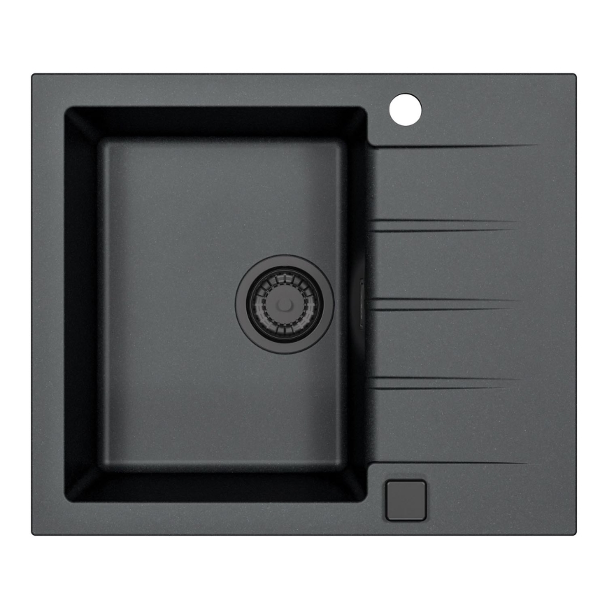 ALVEUS 1148158 - Virtuves izlietne CADIT 59x50 cm granīts/melna