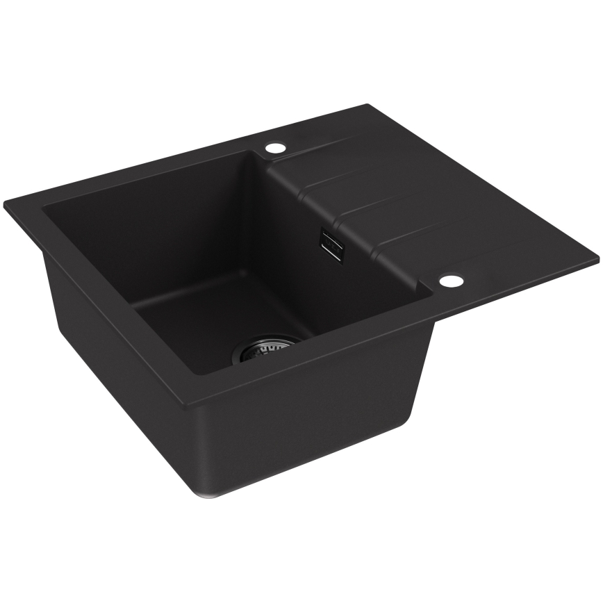 ALVEUS 1148158 - Virtuves izlietne CADIT 59x50 cm granīts/melna