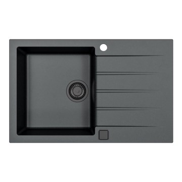ALVEUS 1148159 - Virtuves izlietne CADIT 79x50 cm granīts/melna
