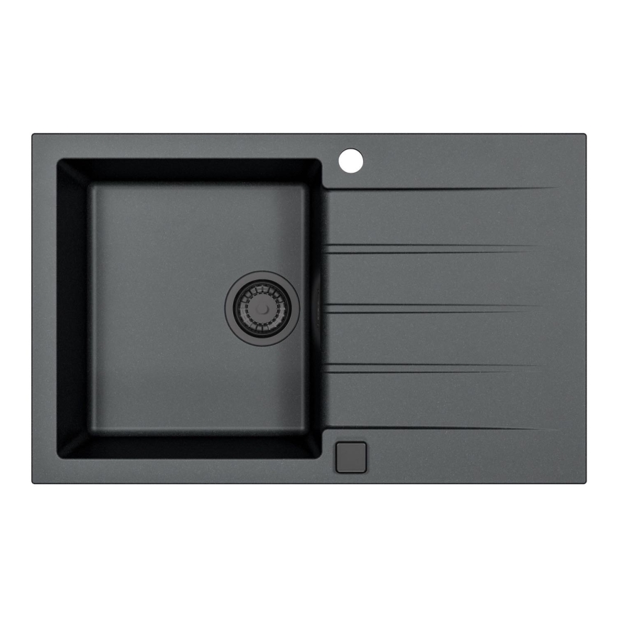 ALVEUS 1148159 - Virtuves izlietne CADIT 79x50 cm granīts/melna