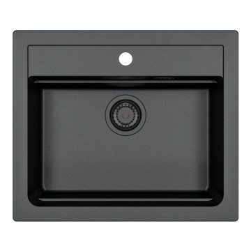 ALVEUS 1148162 - Virtuves izlietne ATROX 59x50 cm granīts/melna