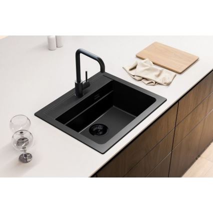ALVEUS 1148162 - Virtuves izlietne ATROX 59x50 cm granīts/melna