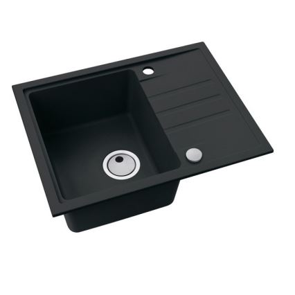 ALVEUS 1149080 - Virtuves izlietne INTERMEZZO 62x48 cm granīts/melna