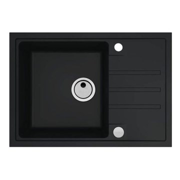 ALVEUS 1149126 - Virtuves izlietne INTERMEZZO 68x48 cm granīts/melna