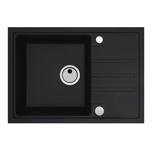 ALVEUS 1149126 - Virtuves izlietne INTERMEZZO 68x48 cm granīts/melna