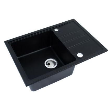 ALVEUS 1149126 - Virtuves izlietne INTERMEZZO 68x48 cm granīts/melna