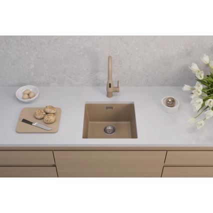 ALVEUS 1150047 - Virtuves izlietne OMNI 45x45 cm granīts/bēša