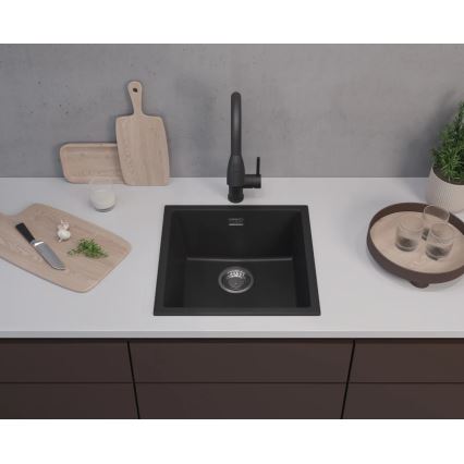 ALVEUS 1150048 - Virtuves izlietne OMNI 45x45 cm granīta/melna