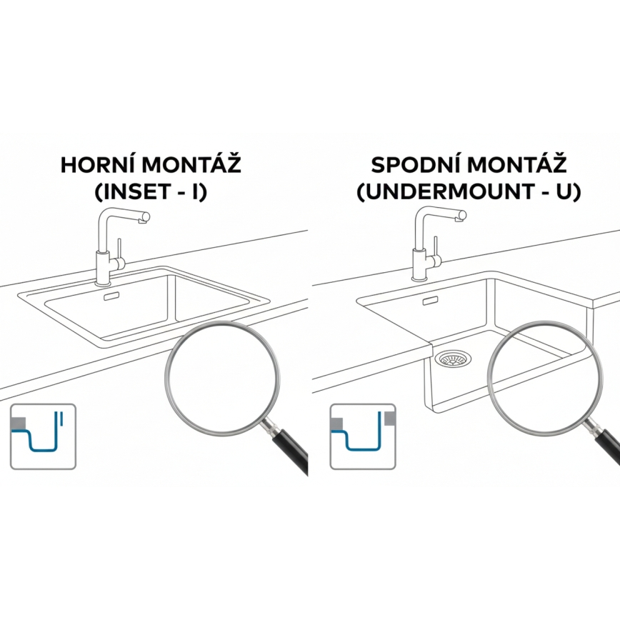 ALVEUS 1150057 - OMNI virtuves izlietne 55x45 cm, granīta, melna