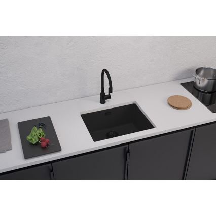 ALVEUS 1150057 - Virtuves izlietne OMNI 55x45 cm granīts/melna